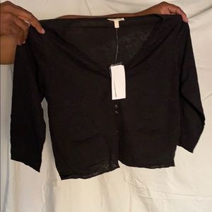 Women’s Black Short Waist Cardigan